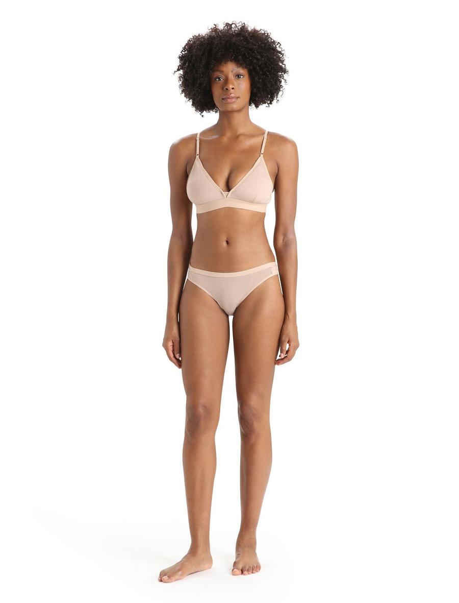 Soutien Gorge Icebreaker Merino Siren Femme Kaki Doré | FR 1818XYUF